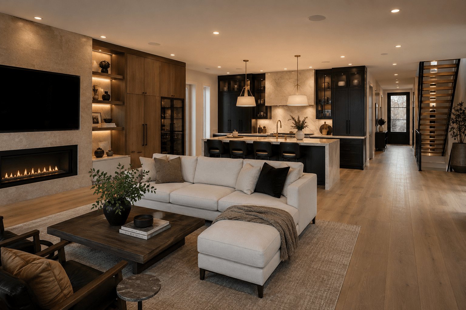 Full renovation — open living space